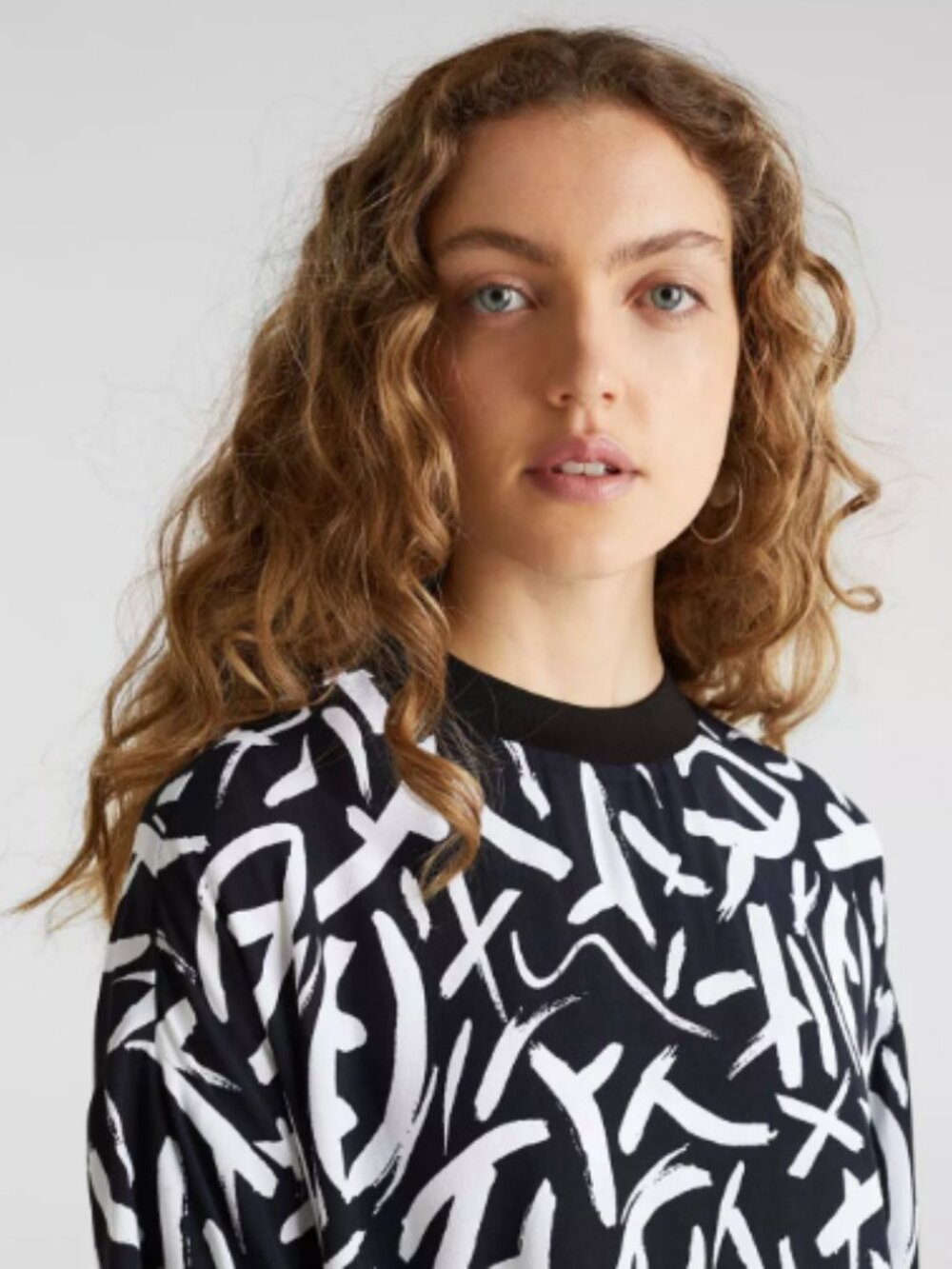 Adrianna Papell Heart Print Sweater Size 1X black white new with tags